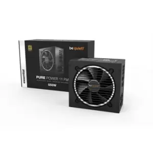 image of Be Quiet! 550W FM Pure Power 11 PSU, Fully Modular, Rifle Bearing Fan, 80 Gold, Cont. Power