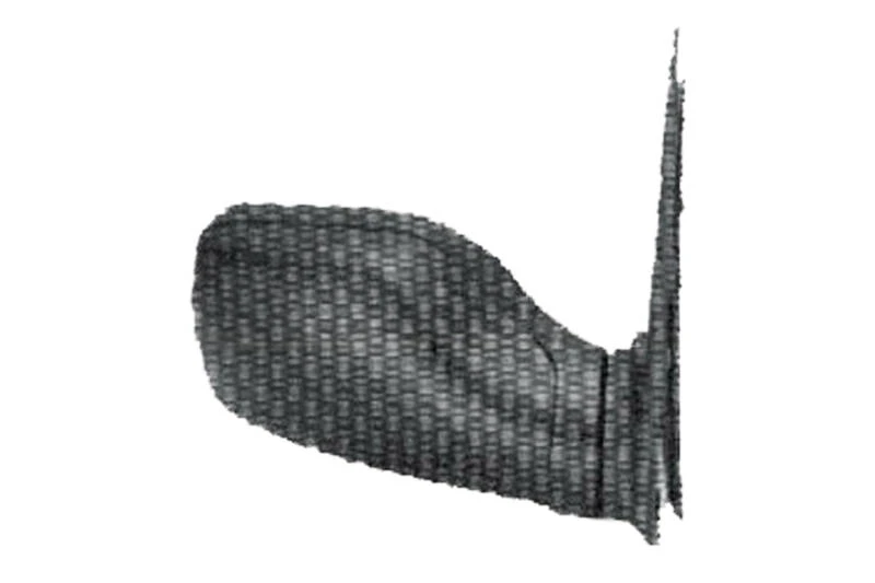 Image of PRASCO PG0057113 Wing mirror Right, black, Manual, Internal Adjustment Outside Mirror (50)