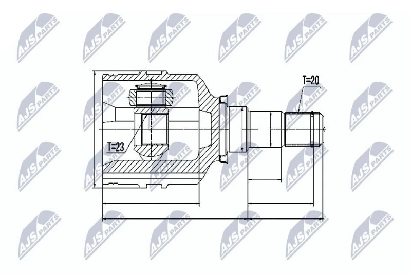 Image of NTY CV joint kit NTY NPW-TY-059
