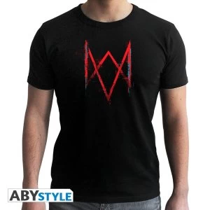 image of Watch Dogs 3 - Legion Logo Mens Small T-Shirt - Black