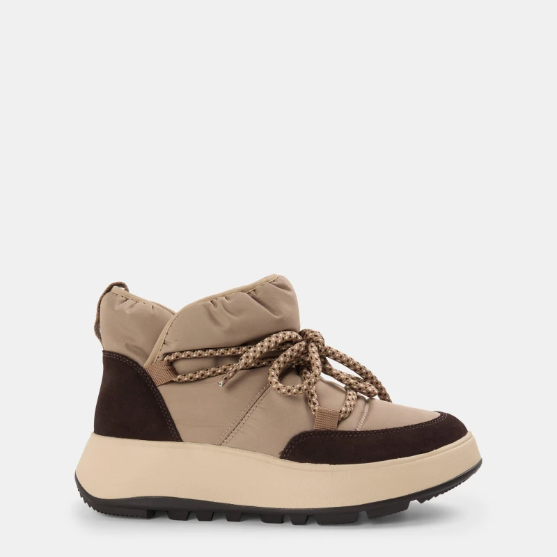 Image of Fitflop Womens Mesh Breathable Flat Ankle Boots Taupe female 4 (37)