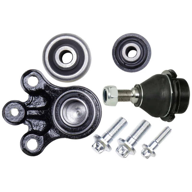 Image of RIDEX 772S0122 Control arm repair kit with rubber mount, Lower Front Axle Suspension Kit (772)