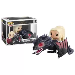 image of Game of Thrones Daenerys on Drogon Pop! Vinyl Ride Figure