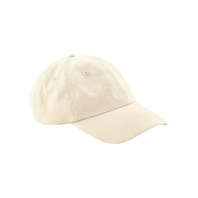 Image of Beechfield Beechfield Men Cotton Panelled Baseball Cap in Natural Natural One Size Male 5063425325009