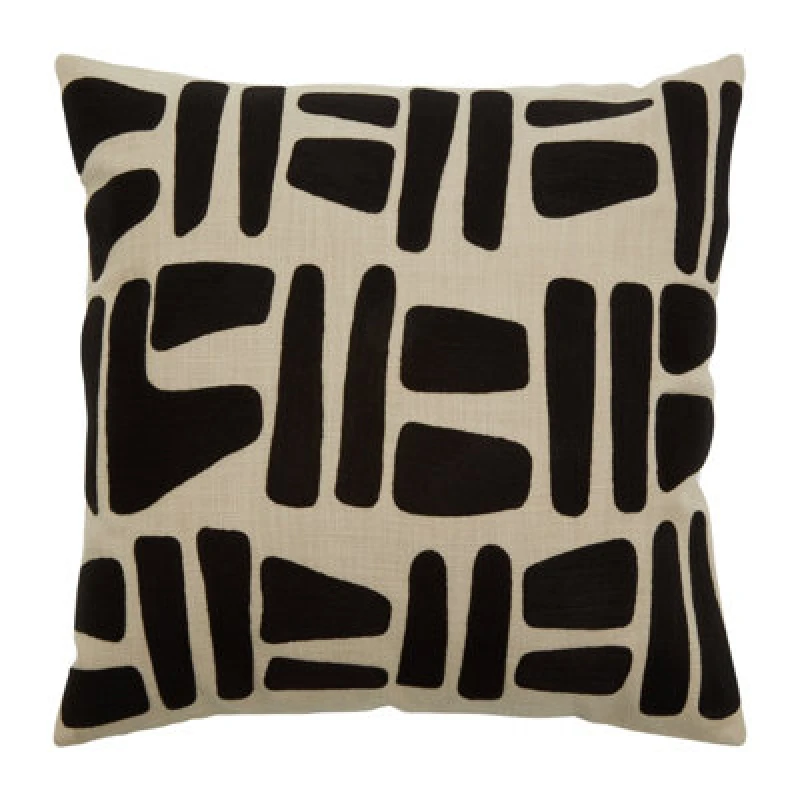 Image of Orsina Bosie Ozella Natural And Black Cushion