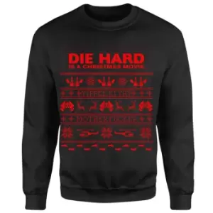 Image of Die Hard Die Hard Is A Christmas Movie Christmas Jumper - Black - 5XL