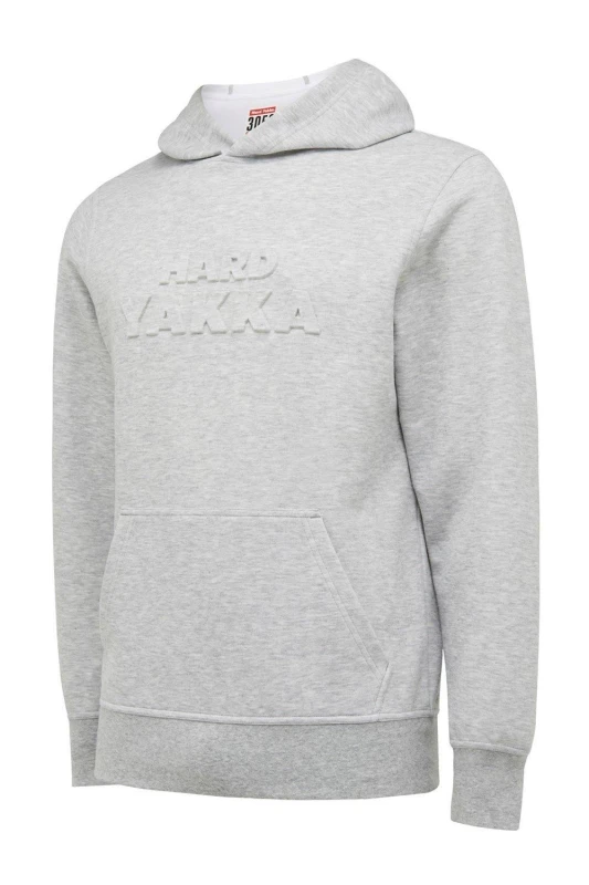 Image of Hard Yakka Mens Embossed Pullover Hoodie in Light Grey Size: 2XL Light Grey Male 2XL