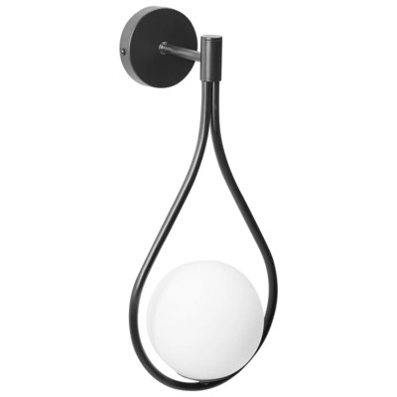 Image of Beliani Wall Lamp Auroue Metal Black
