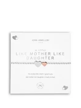 Image of Joma Jewellery A Little , Like Mother Like Daughter , Silver , Bracelet , 17.5Cm Stretch, Multi, Women