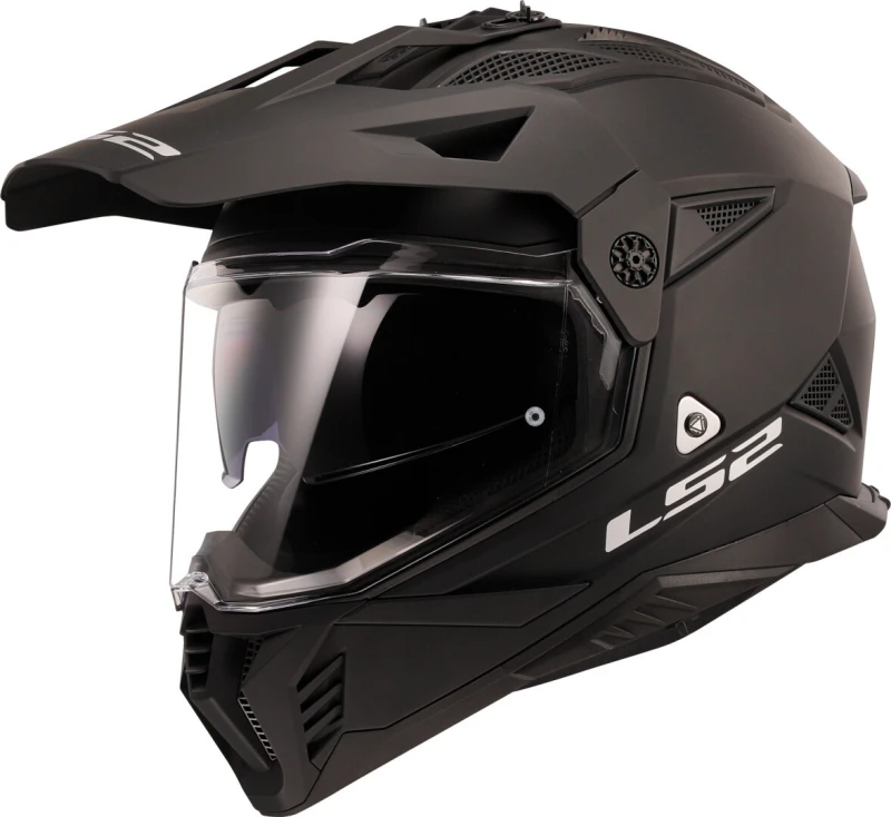 Image of LS2 MX702 Pioneer II Matt Black Adventure Helmet Size XL