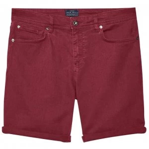 image of Jack Wills Colwyn Five Pocket Short - Damson