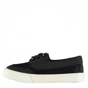 Image of Soviet Boat Lace Child Boys Shoes - Black