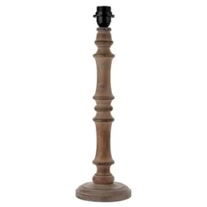 Image of Elijah 1 Light Table Light Grey Washed Wood (Base only), E27