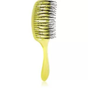 image of Olivia Garden iDetangle Pride Flat Brush Yellow