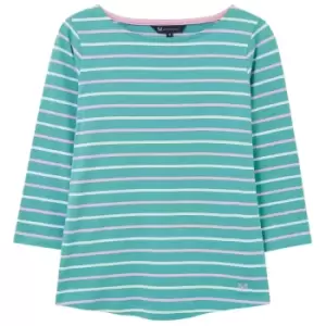 Image of Crew Clothing Womens Essential Breton Seafoam/White 18