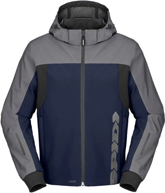Image of Spidi H2Out II Hoodie Blue Silver Size XL