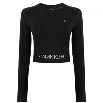 Image of Calvin Klein Performance Long Sleeve Top - CK Black