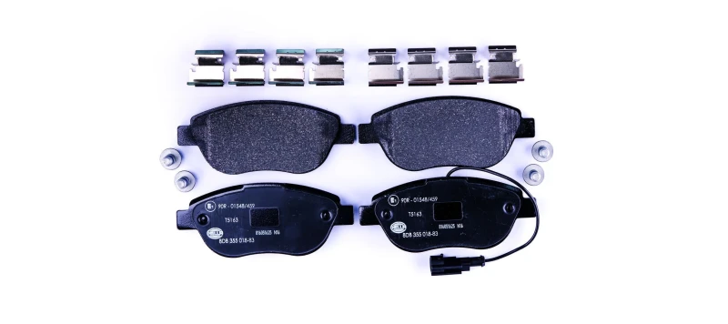 Image of HELLA Brake pad set HELLA 8DB 355 018-831