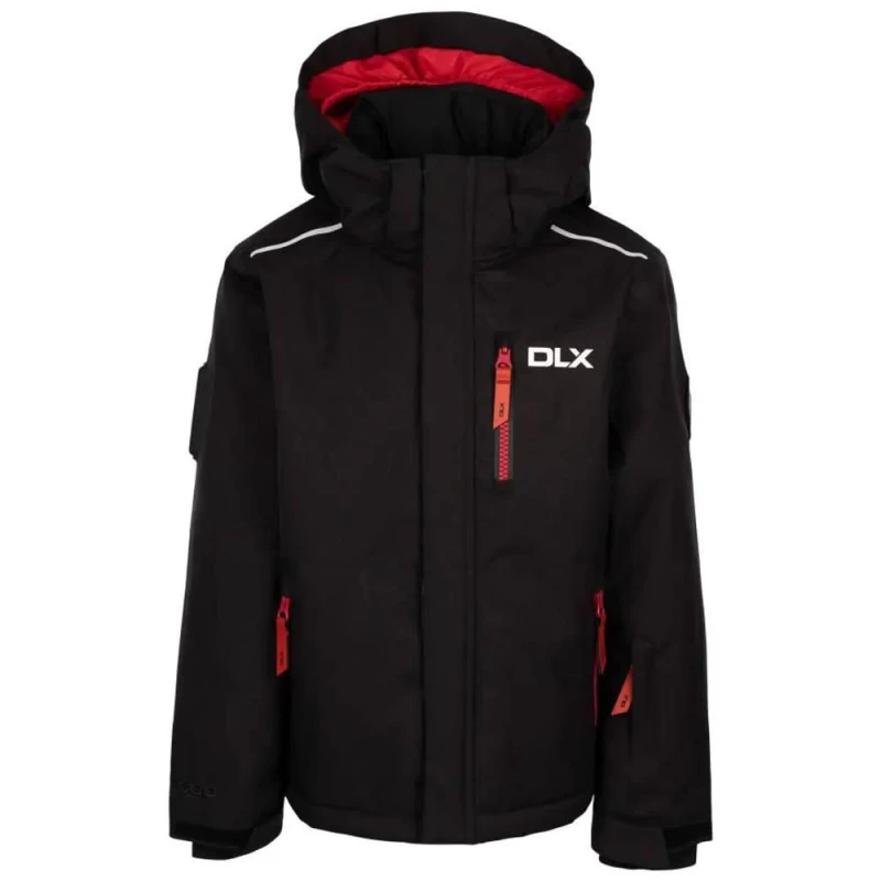 Image of Trespass Gordy DLX Ski Jacket in Black Size: 2-3 Years Black Unisex 2-3 Years