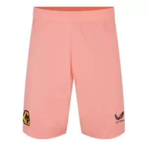 Image of Castore Wolverhampton Third Goalkeeper Shorts 2022 2023 Adults - Pink