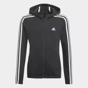 Image of Logo Print Zip-Up Hoodie in Cotton Mix, 7-15 Years