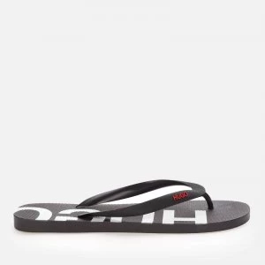 Image of Hugo Boss Onfire Flip Flops Black Size 11-12 Men