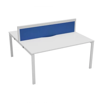 image of CB 2 Person Bench 1400 x 780 - Oak Top and White Legs