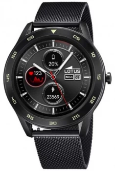 Image of Lotus SmarTime Mens Black PVD Mesh + Free Strap L50010/ Watch