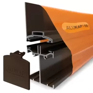 Image of Alukap -SS Low Profile Wall Bar 4.8m Brown