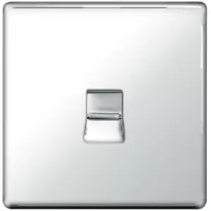 BG FPCBTM1-01 BG Chrome 1 Gang Master Telephone Socket - Chrome