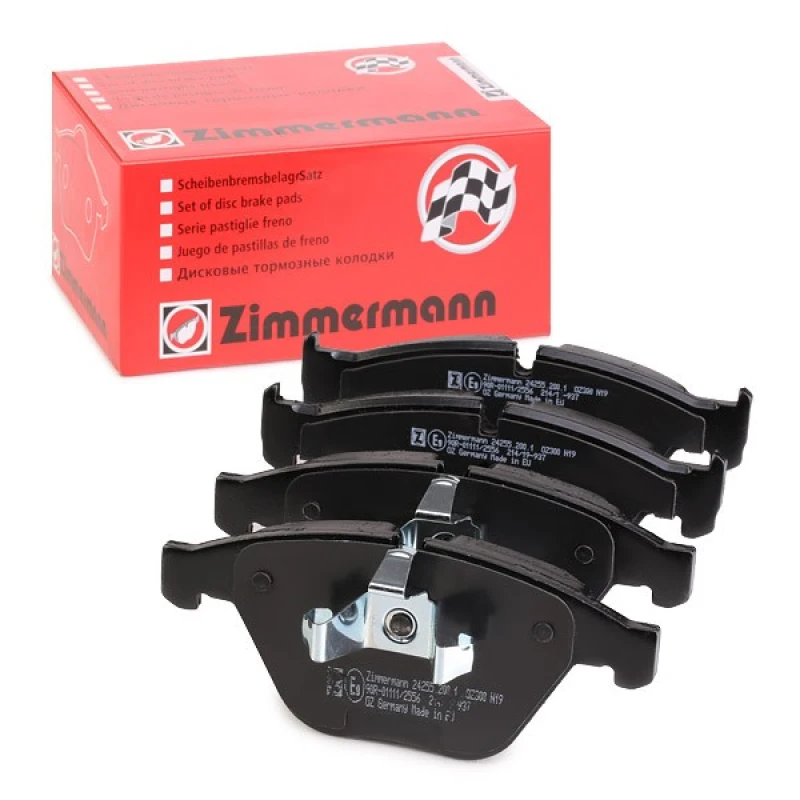 Image of ZIMMERMANN 24255.200.1 Brake pad set prepared for wear warning indicator, Photo corresponds to scope of supply Brake Pad Set,disc brake (402)