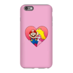 image of Nintendo Super Mario Peach Kiss Phone Case - iPhone 6 Plus - Tough Case - Gloss