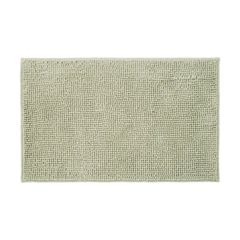 Image of Allure Bath Fashions Chenille Bobble Bath Mat Non Slip 50 X 80Cm - Sage Green