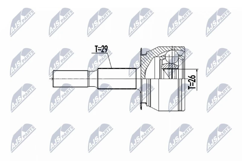 Image of NTY CV joint kit NTY NPZ-NS-099