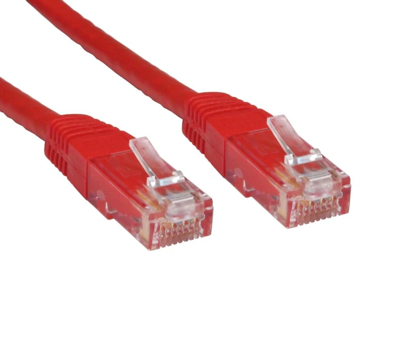 Image of Spire Moulded CAT6 Patch Cable 2 Metre Full Copper Red