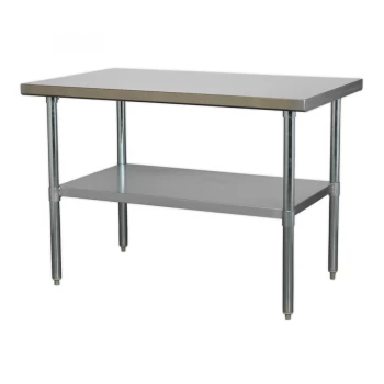 image of Sealey AP1248SS Stainless Steel Workbench 1.2mtr