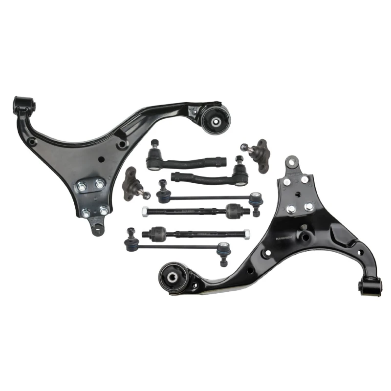 Image of RIDEX 772S0119 Control arm repair kit with coupling rod, Front axle both sides, Control Arm Suspension Kit (772)