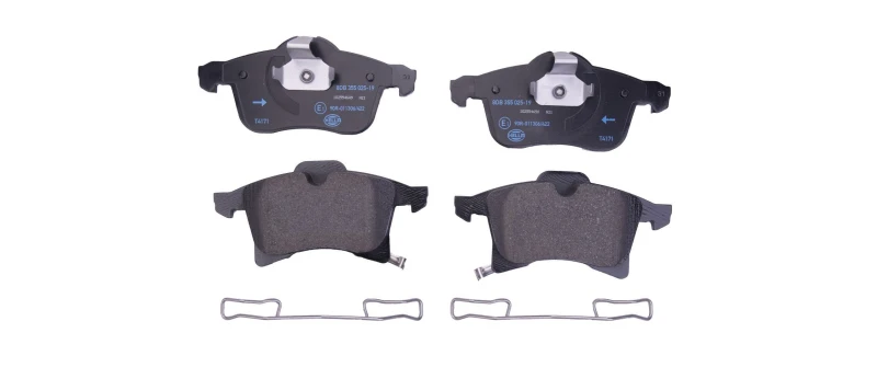 Image of HELLA Brake pad set HELLA 8DB 355 025-191