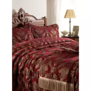 image of Riva Home Shiraz Throw (130x170cm) (Burgundy)