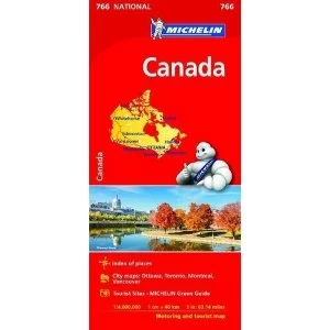 image of Canada - Michelin National Map 766 Map Sheet map 2017