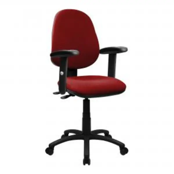 image of Java Medium Back Synchronous Operator Chair - Triple Lever with Fixed NTDSBCFP606RDA