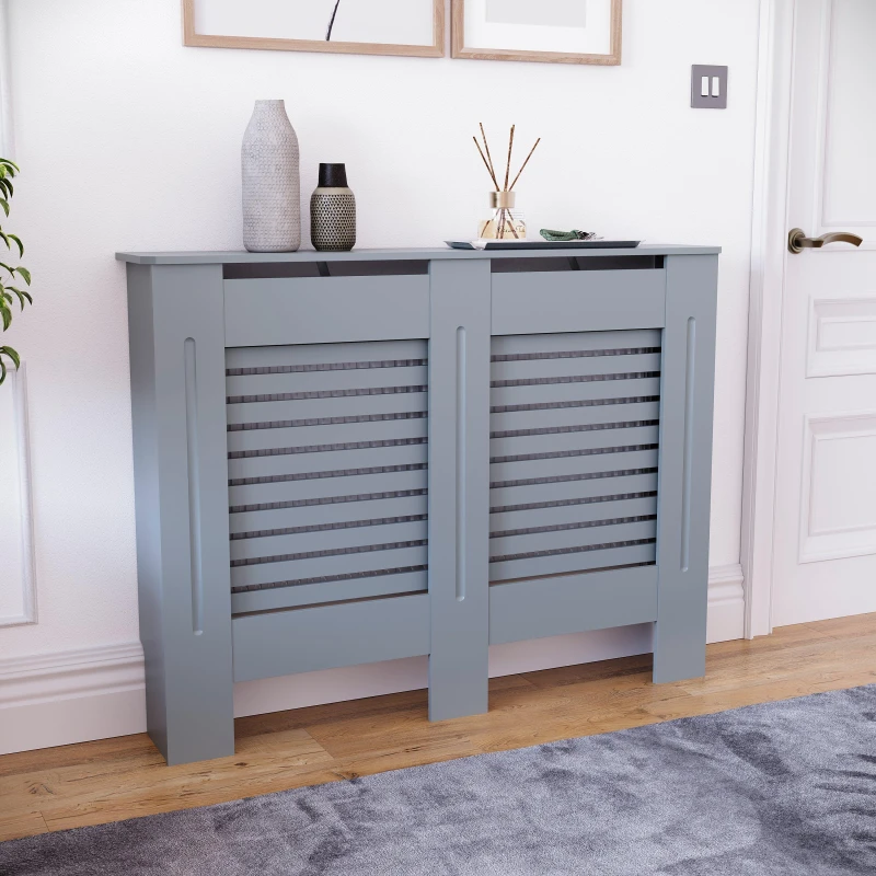 Image of Lassic Vida Designs Milton Radiator Cover, Medium Dark Grey unisex Medium