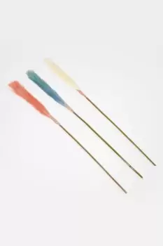 Image of Artificial Pampas Grass Set of 3 Multi-Coloured