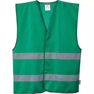 Image of Portwest Iona 2 Band Reflective Safety Vest Bottle Green 2XL / 3XL