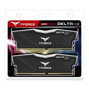 Image of Team DELTA RGB 16GB Black Heatsink with RGB LEDs (2 x 8GB) DDR4 2666MHz DIMM System Memory