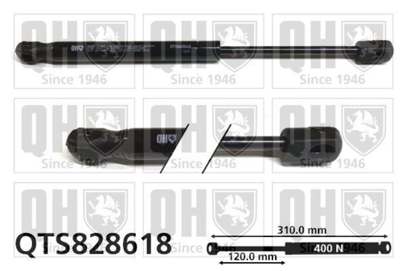 Image of QUINTON HAZELL Bonnet strut QUINTON HAZELL QTS828618