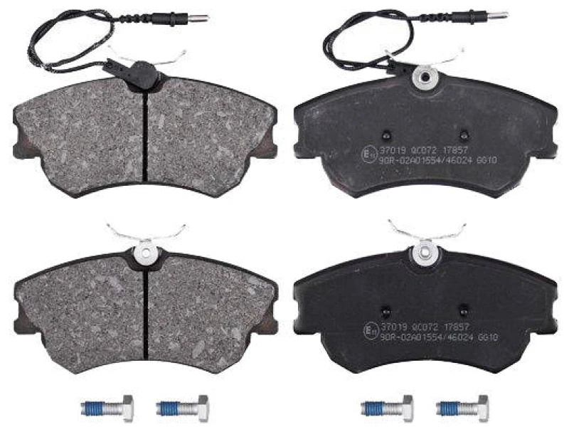 Image of A.B.S. 37019 Brake pad set with integrated wear sensor Brake Pad Set,disc brake (402)