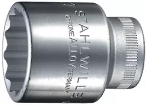 Image of STAHLWILLE 13mm Bi-Hex Socket With 1/2 in Drive, Length 38 mm