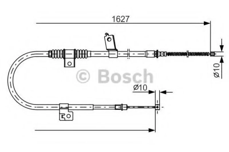 Image of Handbrake cable Bosch 1 987 482 274