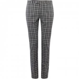 image of Label Lab Bellini Muscle Fit Mono Checked Suit Trouser - Grey